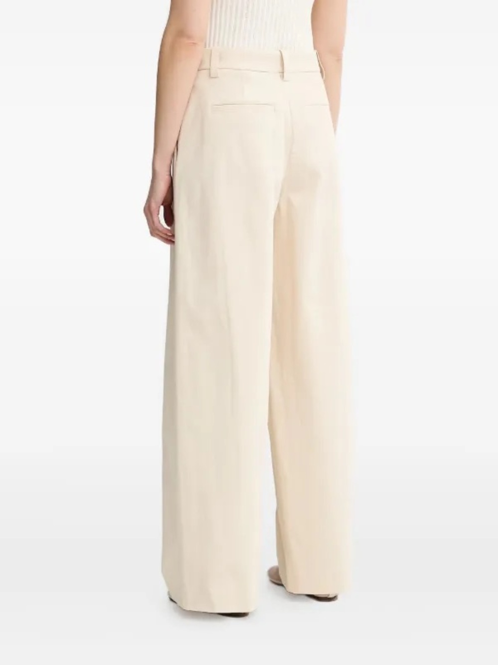 A.L.C. Cream Straight-Leg Chinos